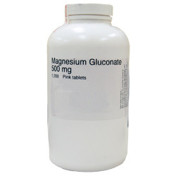 SUPPLEMENTS MINERALS MAGNESIUM GLUCONATE 500MG TABLETS (90/BTL) [PH237]