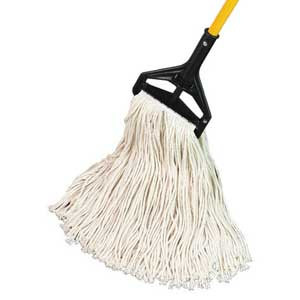 MOPS HEADS CUT END COTTON 4-PLY YARN NATURAL 24OZ (12/CS) [500-MH24]