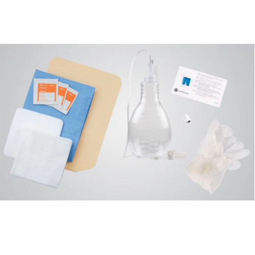 KITS/TRAYS DRAINAGE W/BOTTLE & ACCESSORIES ST 1000ML DENVER BIOMED PLEURX (10/CS) [BD50-7510]