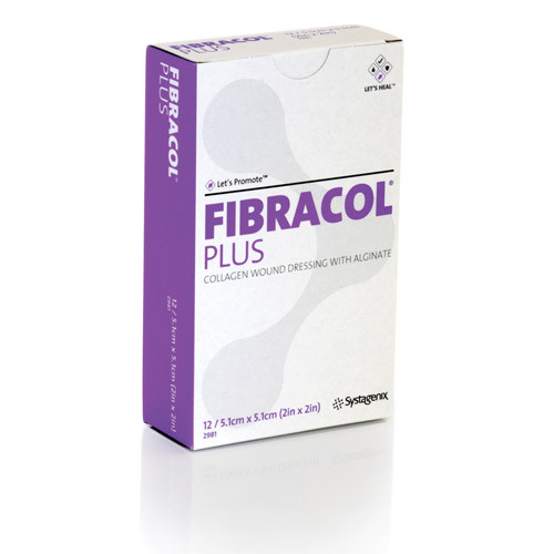DRESSINGS COLLAGEN ALGINATE NON-ADH LF ST 4IN X 4.375IN FIBRACOL PLUS (12/BX 6BX/CS) [JJ2982]