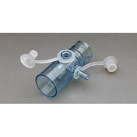 TRACHEOSTOMY ADAPTER STR-STYLE W/O2 STEM & THERMOMETER PORT 22MM ID X 22MM OD AIRLIFE (50/CS) [304-004078]
