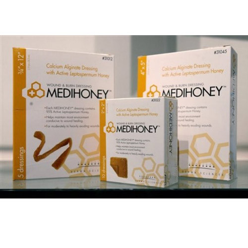 *NO ETA* DRESSINGS CALCIUM ALGINATE LF ST 2IN X 2IN MEDIHONEY (10/BX 10BX/CS) [180-31022]