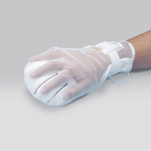 SAFETY RESTRAINTS MITTS FINGER CONTROL FOAM HOOK & LOOP STRAP CLSD END MESH WASH (PR) [141-2816]