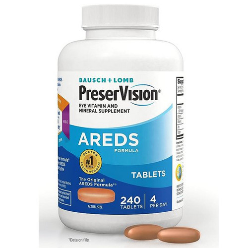 SUPPLEMENTS VITAMINS EYE TABLETS PRESERVISION MADE USA (240/BTL) [098-125551]