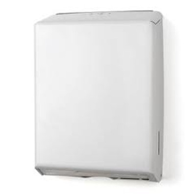 DISPENSERS PAPER TOWEL SINGLEFOLD 10.688IN X 6.16IN X 7.375IN STEEL WHITE (EA) [500-UTDSF]