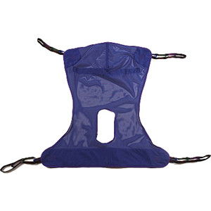 LIFTS SLINGS MESH POLYESTER 4 POINT FULL BODY W/COMMODE 450LB CAP MD INVACARE (EA) [776-R114]