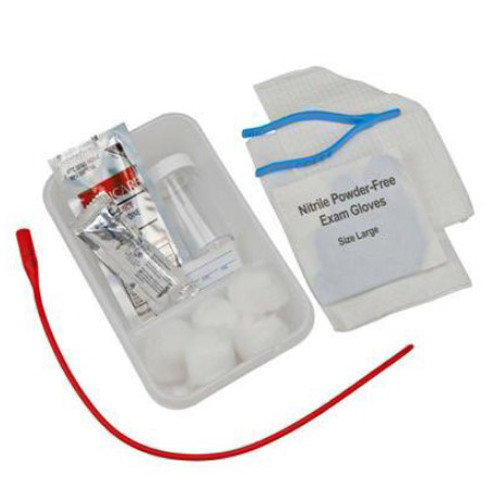 KITS/TRAYS INSERTION INTERMITTENT CATH DISP ST PVC OPEN RED RUBBER 16FR DOVER (20/CS) [150-3215]