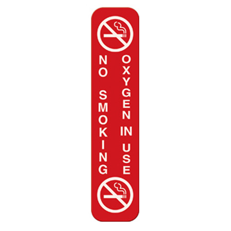 SIGNS NO SMOKING OXYGEN-IN-USE MAGNETIC 2IN X 9IN (6/CS) [031-5764DS]