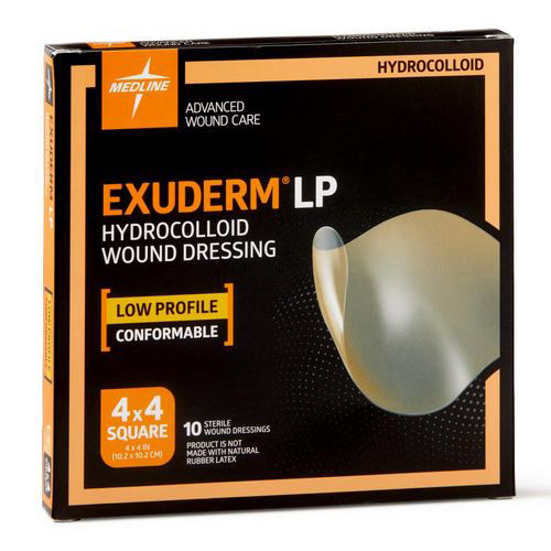DRESSINGS HYDROCOLLOID 4IN X 4IN EXUDERM LP (10/BX) [122-MSC5100]
