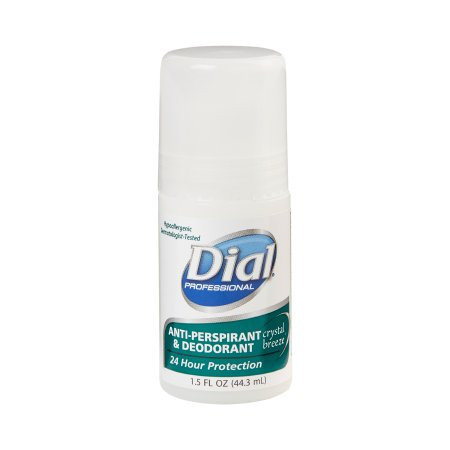 DEODORANTS ROLL ON ANTI-PERSPIRANT 1.5OZ CRYSTAL BREEZE DIAL (48/CS) [176-07686]