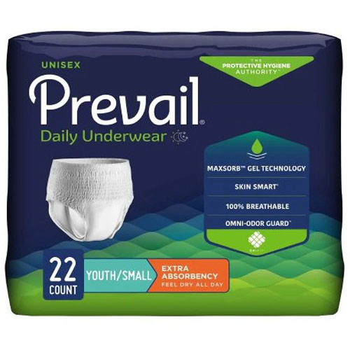BRIEFS PULL UPS ADULT MOD ABS DISP LF 20-34IN SM PURPLE PREVAIL MADE USA (22/PK 4PK/CS) [009-PV511]