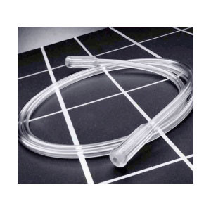 OXYGEN HUMIDIFIER TUBING 15IN CRIMP RESIST W/MALE THREAD GRIP & TRUMPET CONNECTOR CLEAR W/O BPA LF SUNMED (50/CS) [157-SO-676]