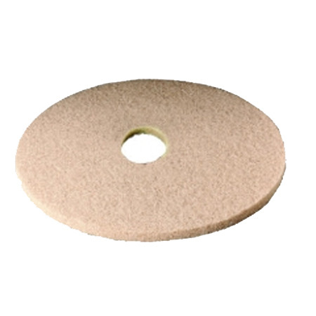 PADS FLOOR BUFFING HIGH SPEED 19IN NATURAL HAIR SYNTH FIBER TAN (5/CS) [500-FLP19-NAT]