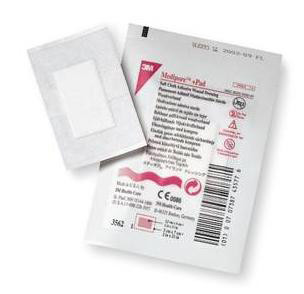 DRESSINGS NON-ADH ABS PADS ADH BORDER LF ST 3.5IN X 10IN MEDIPORE PL (25/BX 4BX/CS) [3M3571]
