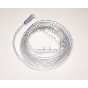 CANNULAS OXYGEN NASAL CURVED TIP ADULT CLEAR CRIMP RESIST W/25FT TUBING SUNMED (25/CS) [157-1600-25-25]