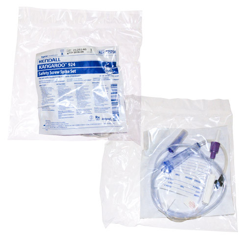 ENTERAL FEEDING SPIKE SAFETY SCREW KANGAROO 924 PORTABLE (30/CS) [150-775759]