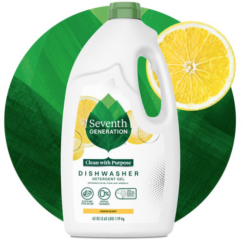 DISHWASHING DETERGENTS GEL LEMON SCENT 42OZ SEVENTH GENERATION (6/CS) [SEV22171]