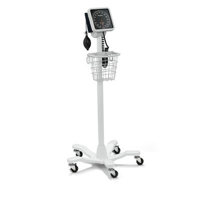 BLOOD PRESSURE UNITS ANEROID SPHYGMOMANOMETERS MOBILE STAND W/DIAL & BASKET ADULT (EA) [WA767003]