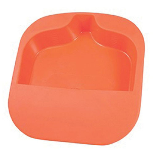 BEDPANS AUTOCLAVABLE 14IN X 15IN BARIATRIC 1200LB ORANGE MADE USA (6/CS) [500-PB02]
