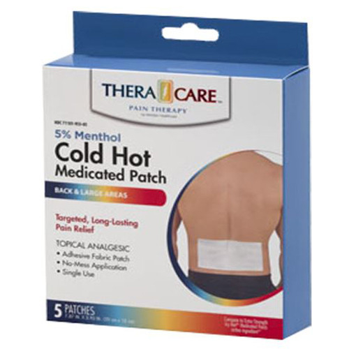 PATCH ANALGESICS PAIN RELIEF COLD & HOT 5% STRENGTH 7.87IN X 3.93IN COMPARE TO ICY HOT (5/BX 24/CS) [PH288]