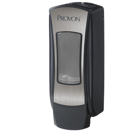 DISPENSERS SOAP MANUAL 1250ML CHROME/BLACK F/PROVON ADX-12 (6/CS) [GJ8872-06]