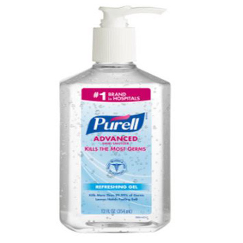 SANITIZERS HAND ETHYL ALCOHOL GEL 70% 12OZ PUMP PURELL ADVANCED (12/CS) [100-FE97-A]