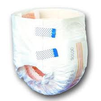 BRIEFS DIAPERS ADULT HVY ABS DISP LF 45-58IN LG WHITE SLIMLINE MADE USA (12/PK 8PK/CS) [149-2132]