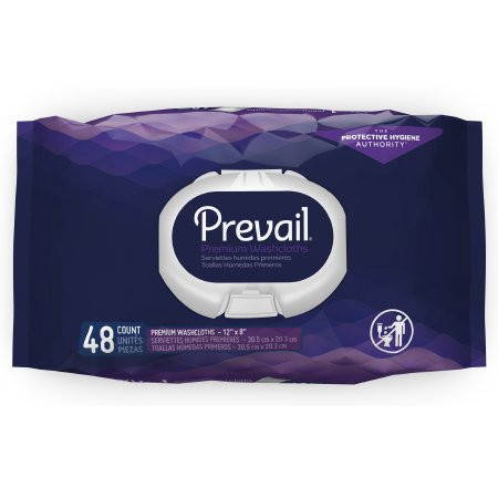 WIPES MOIST DISP SPUNLACE LF 8IN X 12IN W/VIT E CHAMOMILE FRESH SCENT SOFT PACK W/LID PREVAIL MADE USA (48/PK 12PK/CS) [009-WW910]