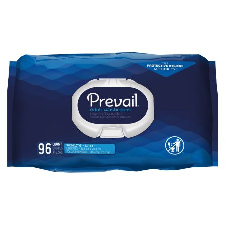 WIPES MOIST DISP SPUNLACE LF 8IN X 12IN W/VIT E CHAMOMILE SOFT PACK W/LID PREVAIL MADE USA (96/PK 6PK/CS) [009-WW720]
