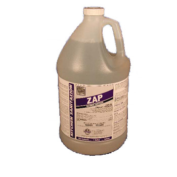 DISHWASHING QUATERNARY SANITIZER POT & PAN NO RINSE 256:1 DIL 1 GAL ZAP MADE USA (4GAL/CS) [500-ESK05-G4]