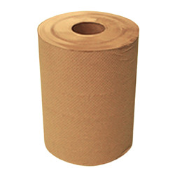 TOWELS PAPER DISP ROLL HARDWOUND 1PLY BROWN/NATURAL 7.875IN MADE USA (800FT/RL 6RL/CS) [500-TT8N-8]