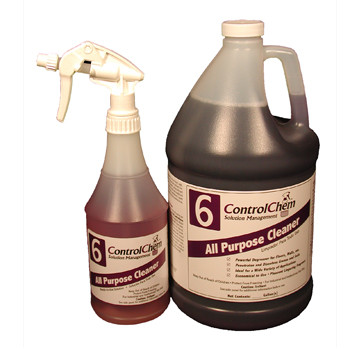 CLEANERS DEGREASER HARD SURFACE ALL PURPOSE 32:1 DIL 2.5 GAL CONTROLCHEM #6 MADE USA (2/CS) [600-ESCC06-G2.5]