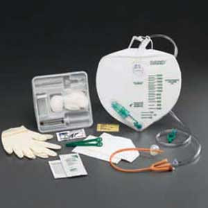 KITS/TRAYS INSERTION FOLEY CATH DISP ST LATEX W/10CC PREFILL SYR & DRAIN BAG 16FR 5CC BARD (10/CS) [BU899616]