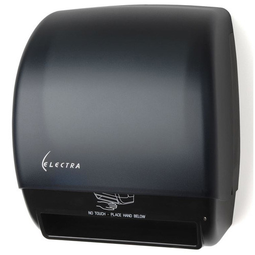 DISPENSERS PAPER TOWEL TOUCH FREE AUTO HARDWOUND ROLL FITS 7.875IN BLACK (EA) [500-UTD08-TFB]