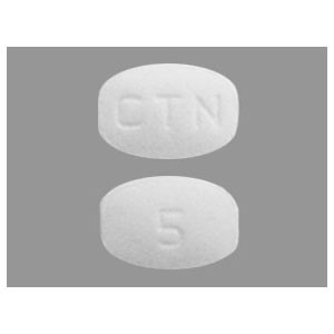 ANTIHISTAMINES CETIRIZINE TABLETS 5MG COMPARE TO ZYRTEC (100/BTL) [PH318]