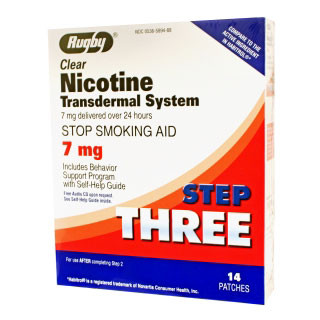 PATCH NICOTINE 7MG STEP 3 MADE USA (14/BX 24BX/CS) [PH315]