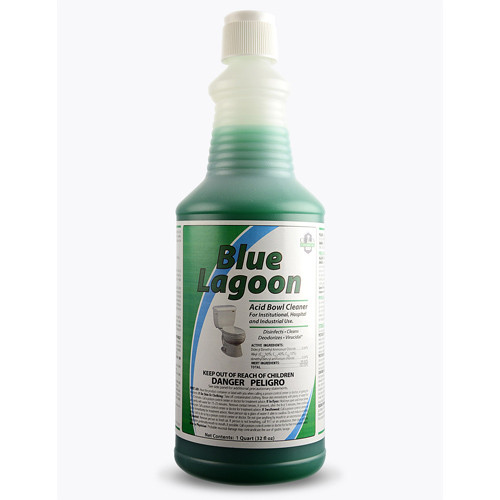 CLEANERS RESTROOM DISINFECTANT & TOILET BOWL 9% ACID RTU 32OZ BLUE LAGOON MADE USA (12/CS) [500-ESR04-Q12]