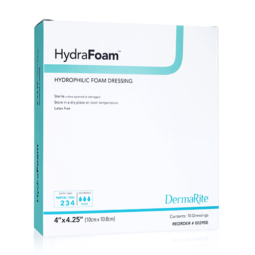 DRESSINGS FOAM HYDROPHILIC NON-ADH LF ST 6IN X 6IN (10/BX) [600-6210-6-EA]