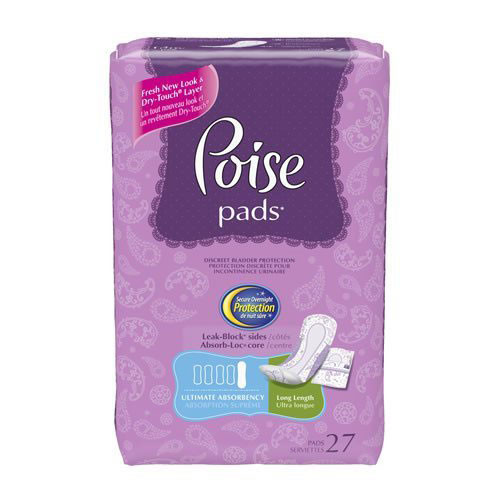 PADS BLADDER CONTROL GUARDS ULTIMATE ABS DISP LF 3.5IN X 15.9IN WHITE POISE (27/PK 4PK/CS) [KC33593]