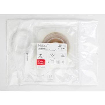OSTOMY KIT SURGICAL POST-OP DRAIN PCH 2PC 2 3/4IN FLANGE W/DURAHESIVE & LO PRESSURE ADAPTER TRANS NATURA (5/BX 6BX/CS) [CVT4169-25]