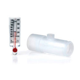 TRACHEOSTOMY THERMOMETER UNIT DISP W/ADAPTER STR-STYLE W/PORT 22MM ID X 22MM OD F/CONCHA PROBES TELEFLEX (50/CS) [122-HUD1647]