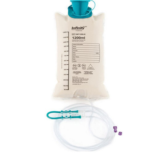 ENTERAL FEEDING BAG 1200ML W/PREATTACHED ENFIT CONNECTOR INFINITY PORTABLE (30/CS) [464-INF1200-E]