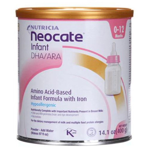 NUTRITIONALS NEOCATE DHA/ARA F/INFANT 14OZ PWD UNFLV (4/CS) [273-125626]