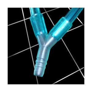OXYGEN TUBING CONNECTOR Y-STYLE (2) 7IN BONDED GREEN TUBES SUNMED (10/CS) [157-1227-7-7-10]