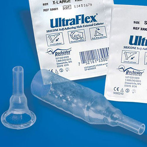 CATHETERS EXT MALE SELF-ADHERING DISP 100% SILICONE INTERMEDIATE 32MM ULTRAFLEX (30/CS) [500-EC25]
