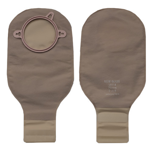 OSTOMY PCH 2PC DRAIN PRE-SIZED 1 3/4IN BEIGE LOCK 'N ROLL NEW IMAGE (10/BX 24BX/CS) [HOL18112]