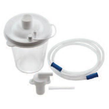SUCTION ASPIRATOR ACCESSORIES CONTAINER KIT DISP 800CC PORTABLE VACU-AIDE MADE USA (1KT/PK 25PK/CS) [054-7305D-633]