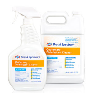 CLEANERS DISINFECTANT HARD SURFACE GERMICIDAL ALCOHOL QUAT RTU 28OZ BROAD SPECTRUM SPRAY CLOROX (9/CS) [CLO30649]