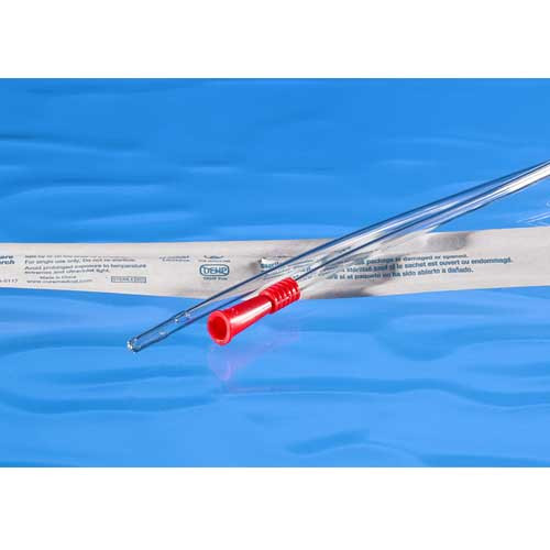 CATHETERS URETHRAL DISP ST INTERMITTENT PVC STRAIGHT TIP LF 08FR 16IN W/O BPA DEHP (30/BX 10BX/CS) [500-UC08]