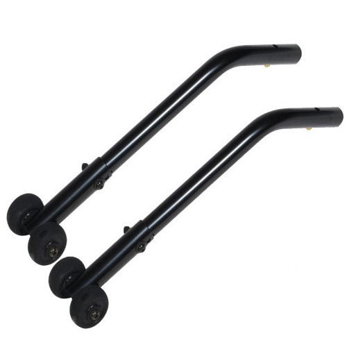 WHEELCHAIR ACCESSORIES ANTI-TIPPERS BLACK REAR W/WHEELS F/CRUISER III (PR) [500-STDS819]